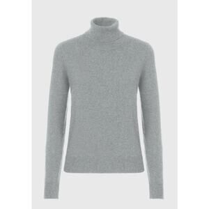 Isaac Mizarahi Womens 100% Cashmere Turtleneck Sweater Size Medium Gray